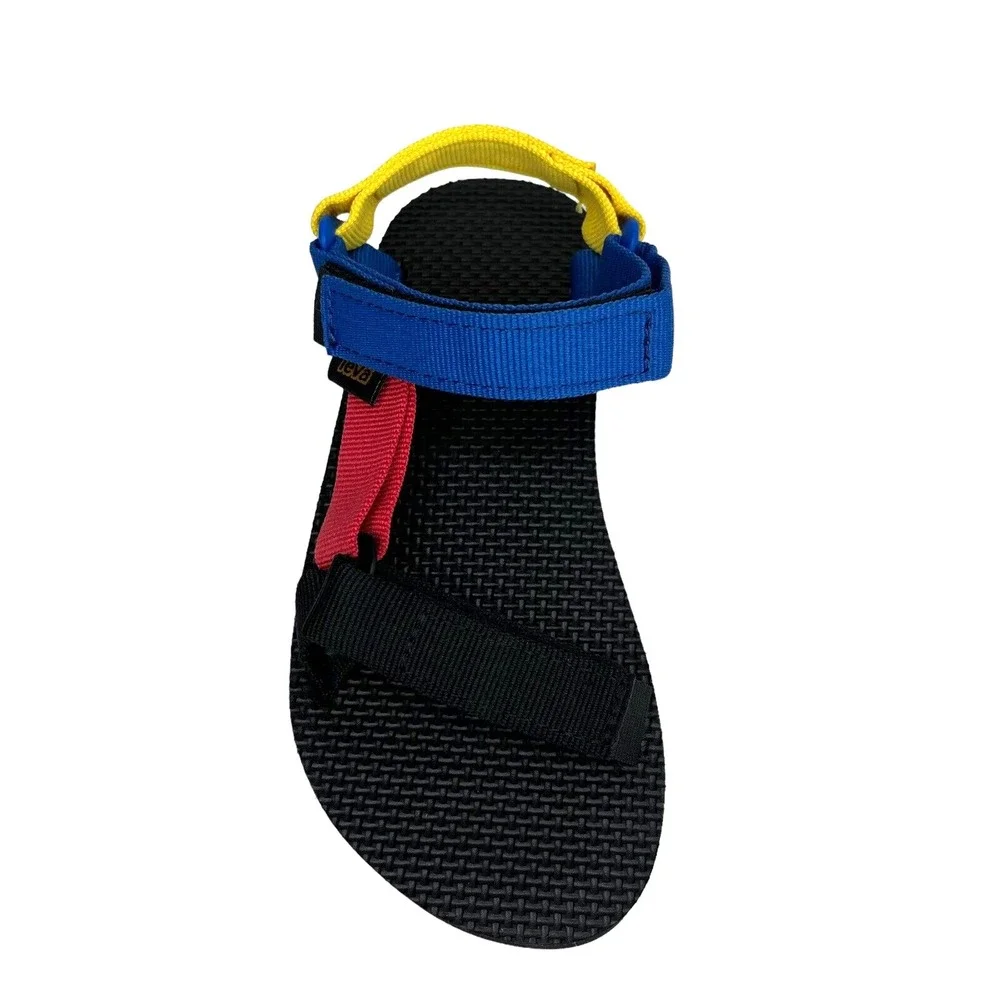 Teva Toddler Boys Girls Sport Sandal Size 8 Black-Multi Adjust‎ Straps Open Toe